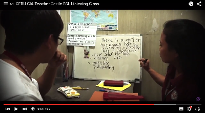 Lớp học ESL Listening với giáo viên Cecile tại CIA